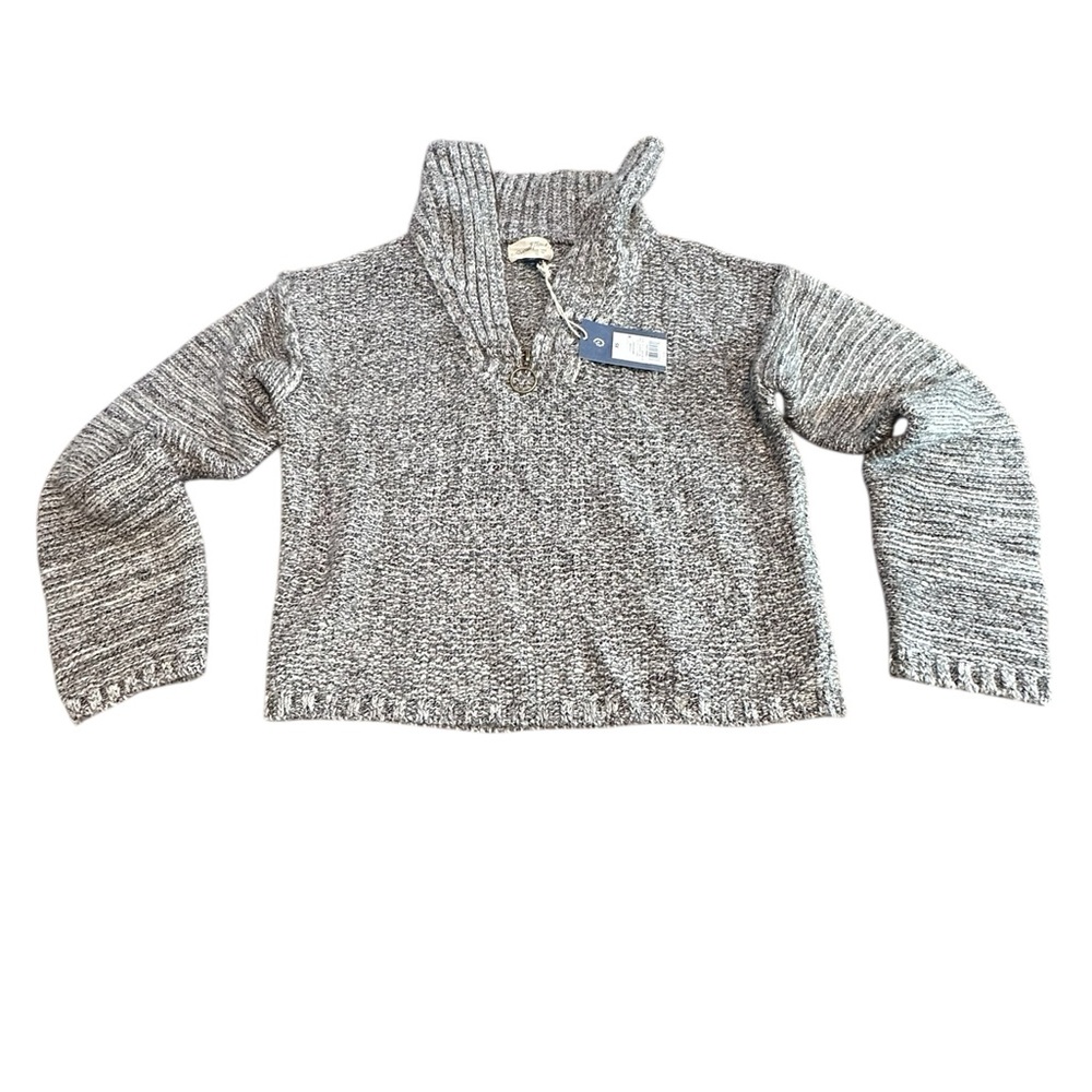 Universal Thread Quarter Zip Sweater Gray Marled … - image 8